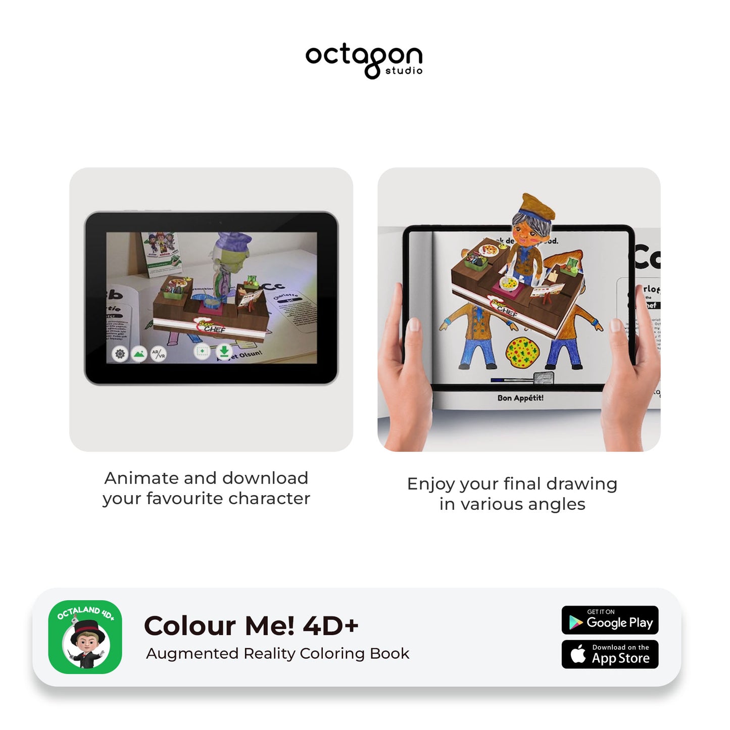 Octaland ColourMe! Augmented Reality Coloring Book