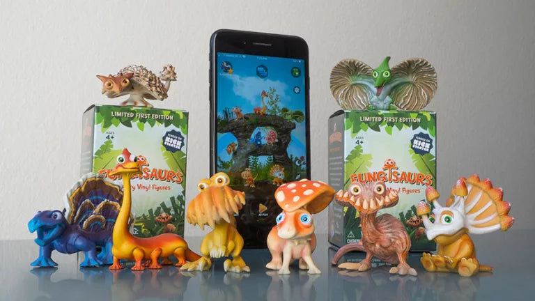 Fungisaurs AR Pet – Hatch, Scan and Raise Your Own Dinosaur-Mushroom Creature