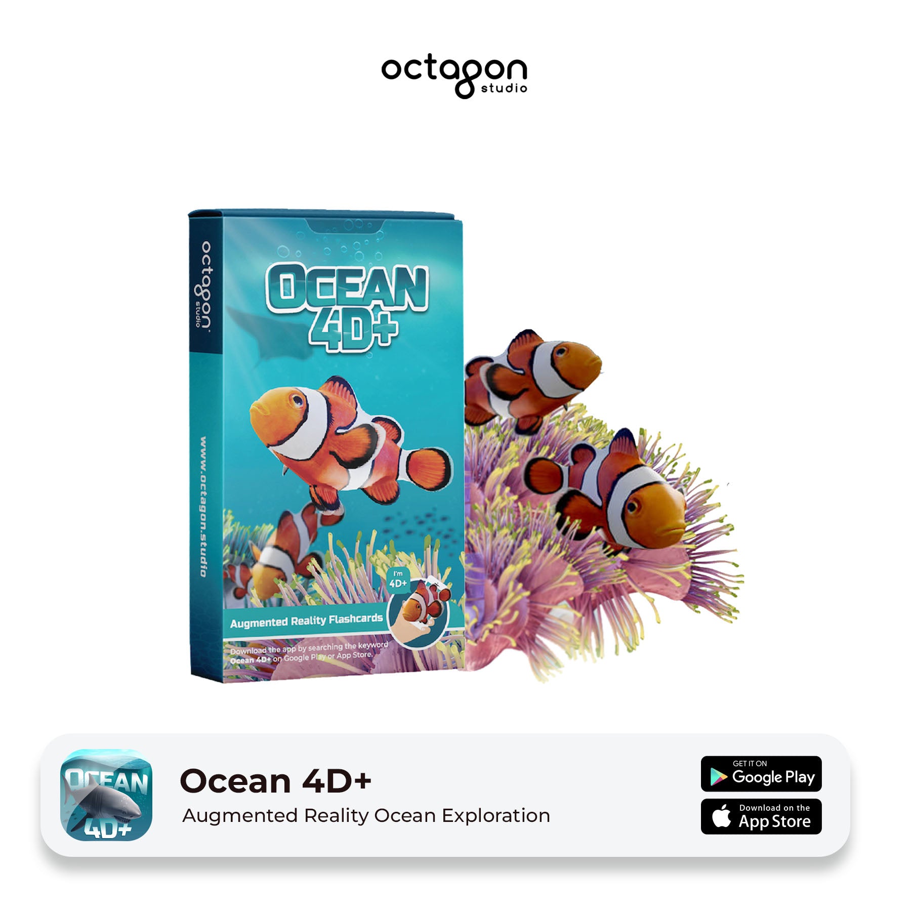 Ocean 4D+ Augmented Reality Cards – Octagon Studio