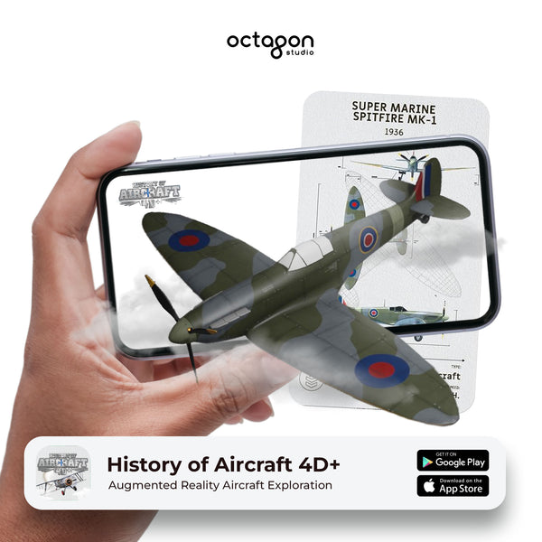 History of Aircraft 4D+ augmented reality cards